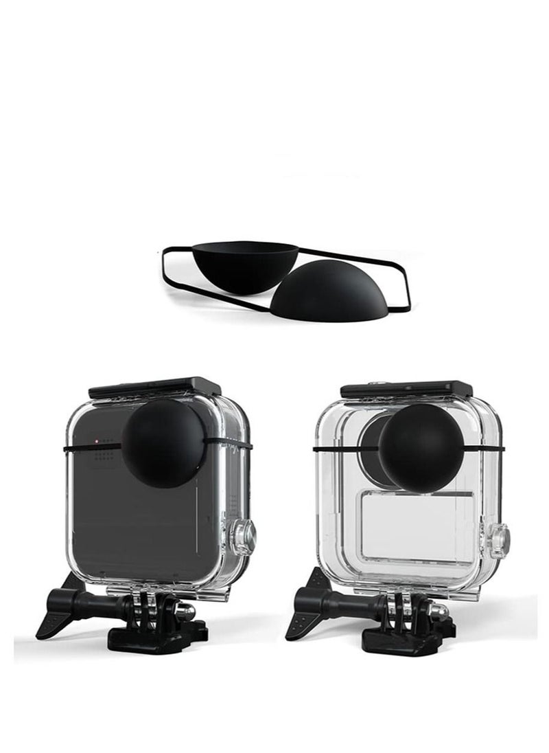 Generic - Waterproof Diving Case Underwater Housing Shell Supports Deep Diving Scuba Snorkeling Quick Release Bracket Screw action camera protective cover Compatible with GoPro Max - Image 1