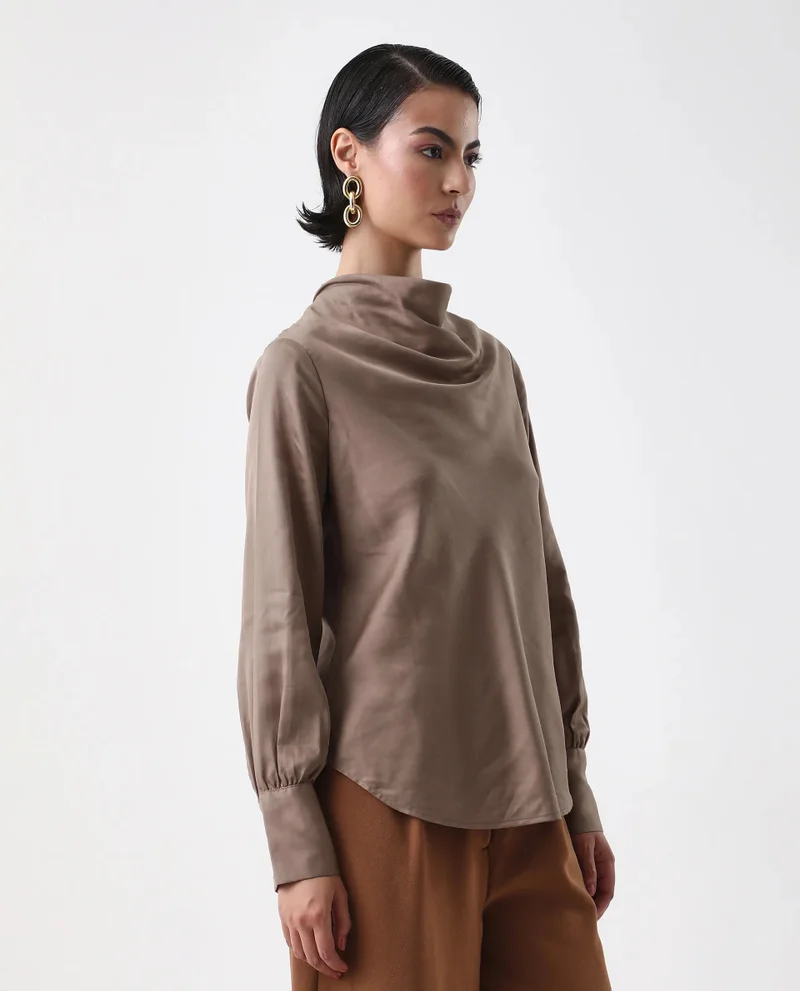 Rareism Women's Abstract Print Full Sleeve Top