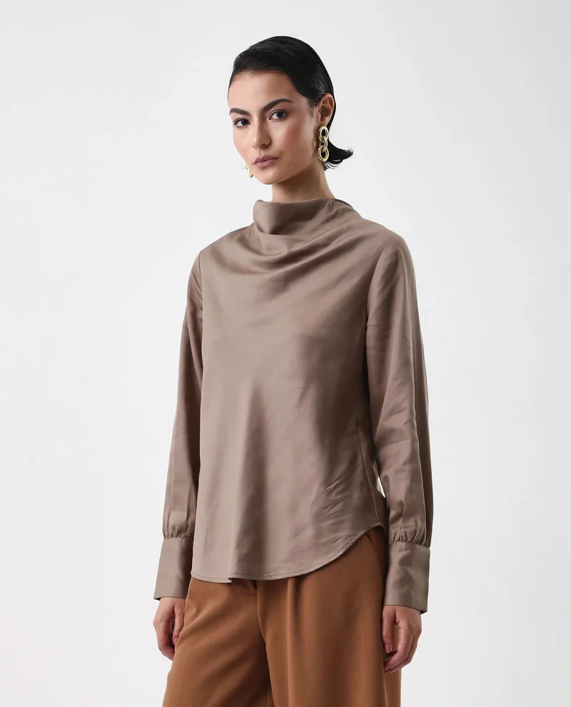 Rareism Women's Abstract Print Full Sleeve Top