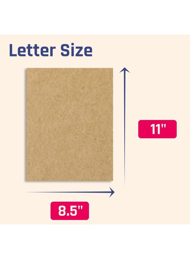 TownStix 50 Sheets, Brown Kraft Cardstock, 200 GSM (75 lb. Cover), 8.5 x 11 inches - Image 2