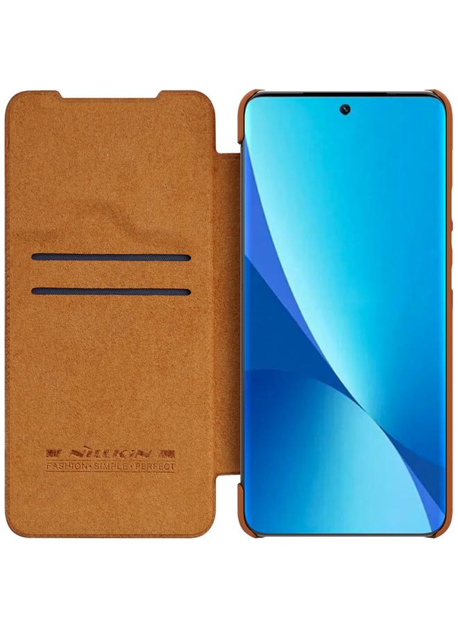 Nillkin Case For Xiaomi 12 Lite QIN Series Crazy Horse Texture Leather Phone Case - Image 4