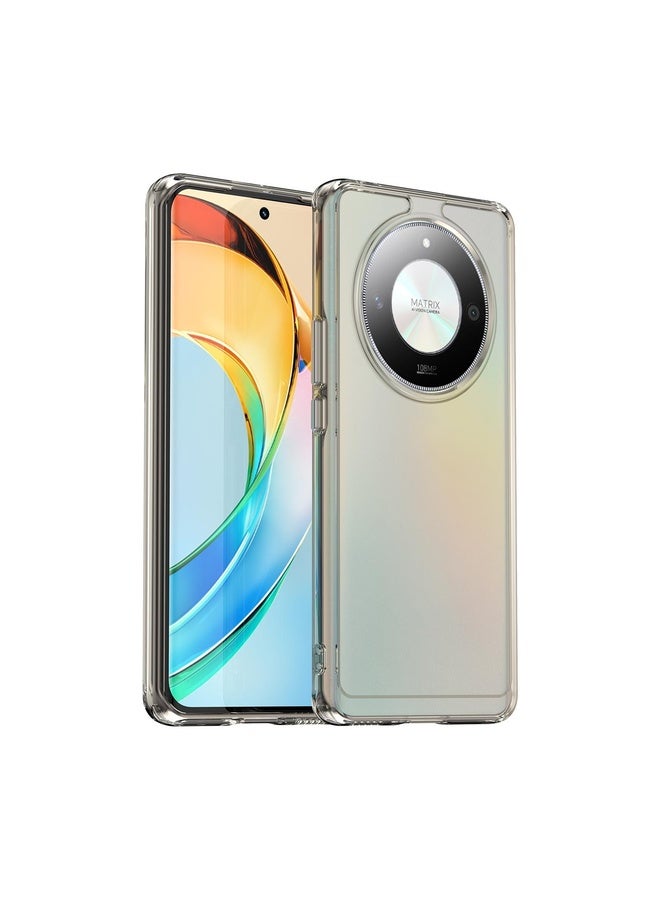 HuHa Case Cover For Honor Magic6 Lite Candy Series TPU Phone Case(Transparent Grey) - Image 1