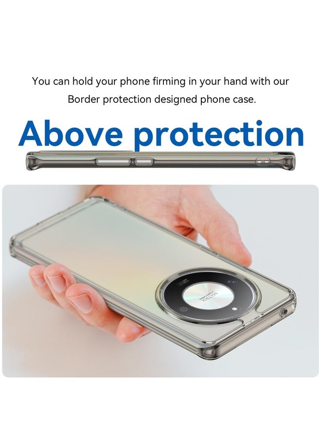 HuHa Case Cover For Honor Magic6 Lite Candy Series TPU Phone Case(Transparent Grey) - Image 4