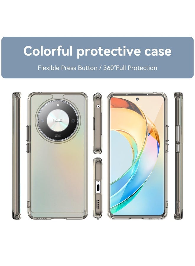 HuHa Case Cover For Honor Magic6 Lite Candy Series TPU Phone Case(Transparent Grey) - Image 2