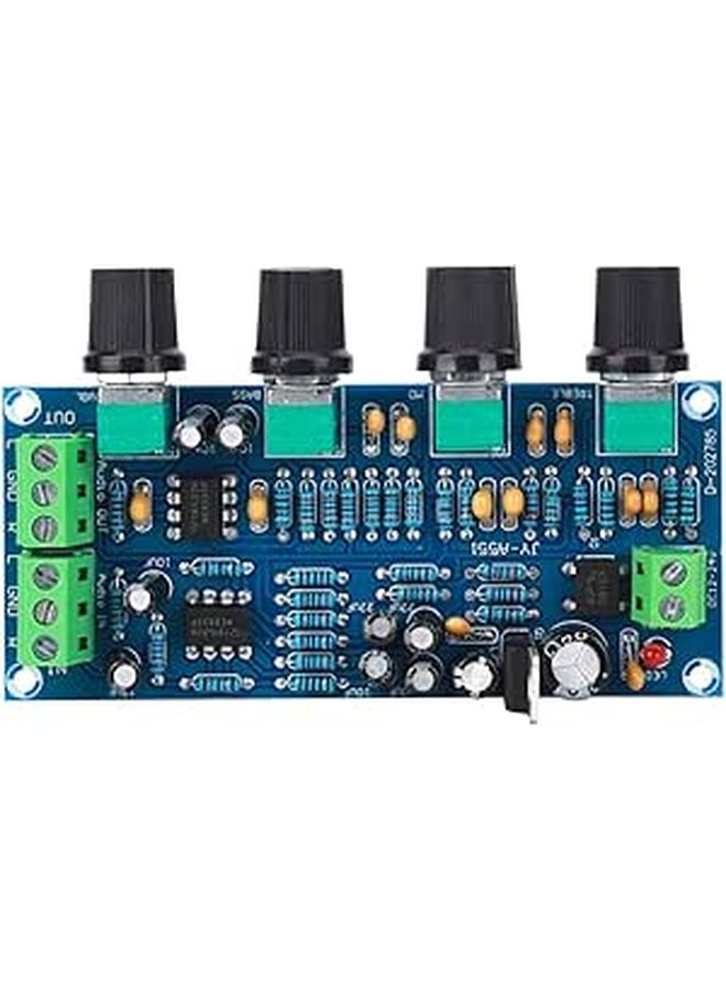 Hapivida NE5532 Preamp Tone Board Single Power Supply Volume Bass Treble Control 12V 24V DC Audio Amplifier - Image 1