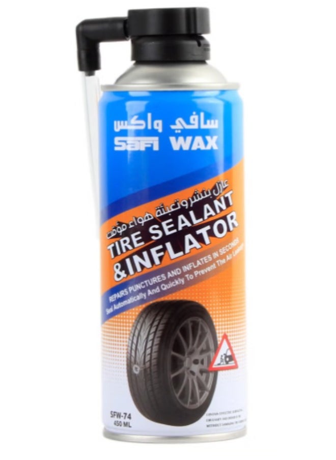 Safi WAX Tire Sealant and Inflator Repairing Formula Spray  - Image 2