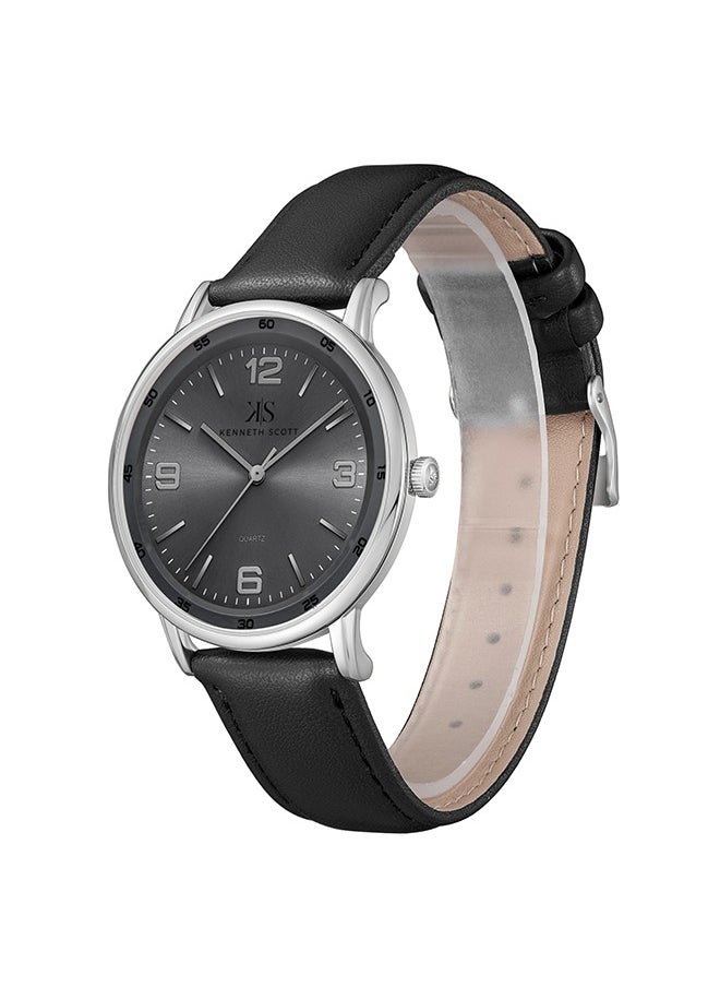 KENNETH SCOTT Men's Polyurethane Analog Watch K23040-SLBX - 40 mm  - Image 2