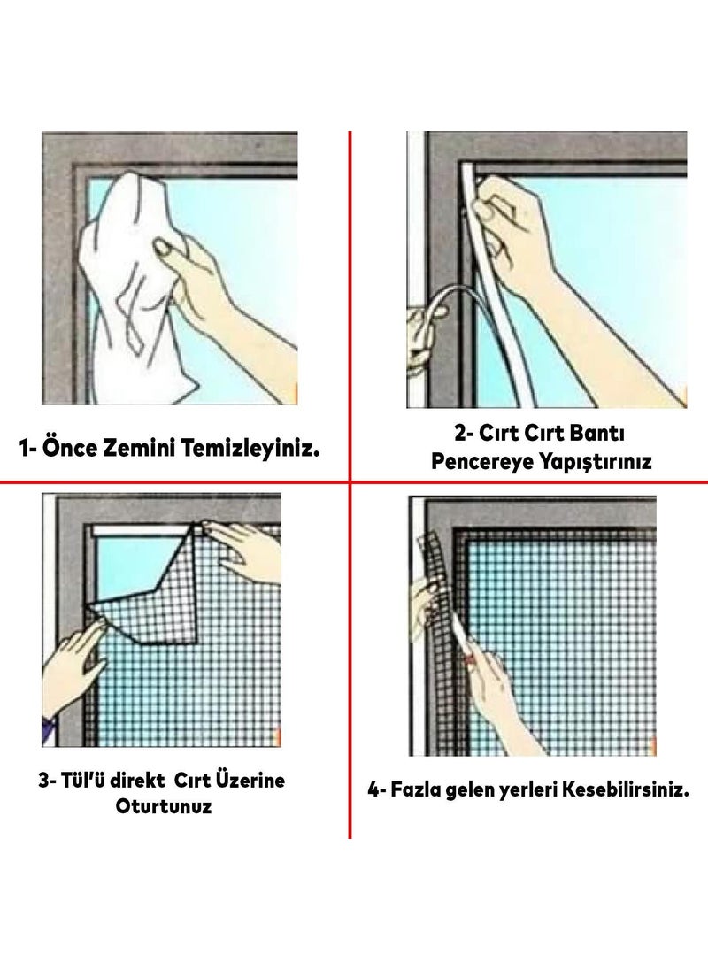 Nzb - Ready-made Fly Screen Single Layer Detachable Practical Washable Window White Door Fly Screen 75X125 cm - Image 1