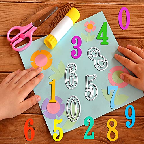 TESWEY 0-9 Numbers Metal Cutting Dies, Die cuts for Card Making DIY Craft, Carbon Steel Embossing Template, Metal Stencils Scrapbooking Tool - Image 5