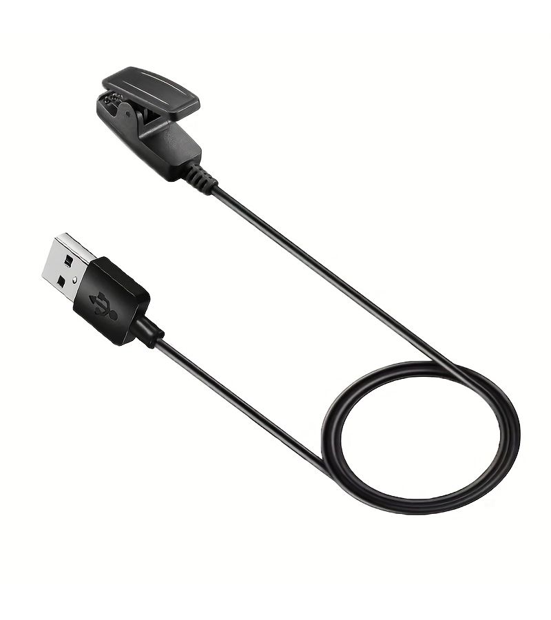 كابل شحن USB أسود للمشبك للساعات الذكية Garmin Vivomove Lily Forerunner Forerunner Foreathlete - Image 4