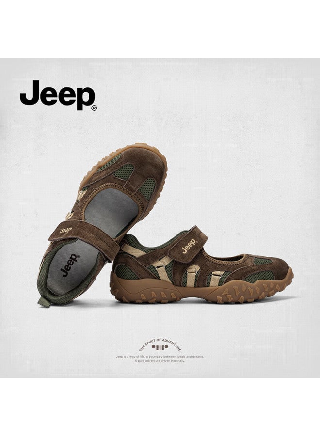 Jeep أحذية جيب ماري جين للنساء صيف خريف قابلة للتنفس ناعمة القاعدة حمراء طراز فرنسي رياضي باليه مسطح أخضر 38 - Image 4