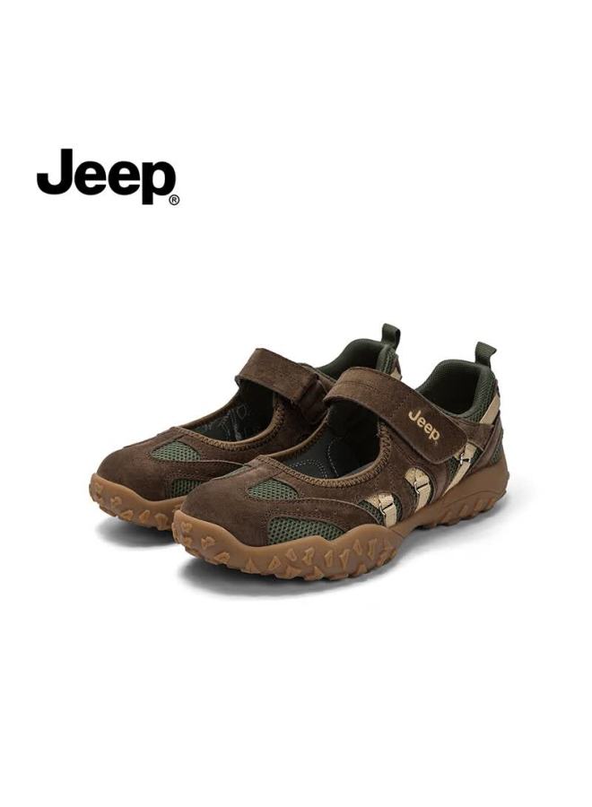 Jeep أحذية جيب ماري جين للنساء صيف خريف قابلة للتنفس ناعمة القاعدة حمراء طراز فرنسي رياضي باليه مسطح أخضر 38 - Image 5