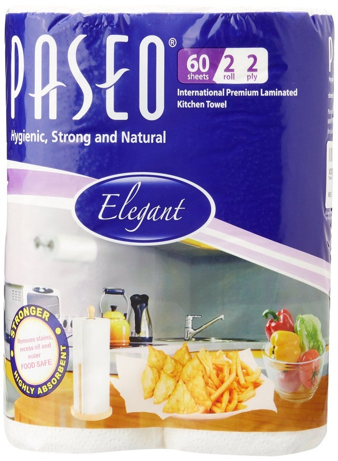 Paseo Tissues Plain Kitchen Towels - 2 Rolls - Image 1