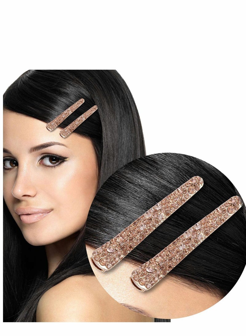 KASTWAVE Pearls Rhinestone Alligator, 12Pcs Hair Clips Fashion Eye-catching Women Girls Pearl Beak Clip Duckbill Alligator Styling Tools Accessories, 4 Colors - Image 5