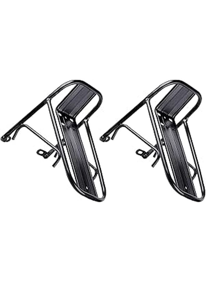 Heavy Duty Front Bicycle Cargo Rack Metal Carrier 11lb Capacity for Mountain Road Bike - Image 1