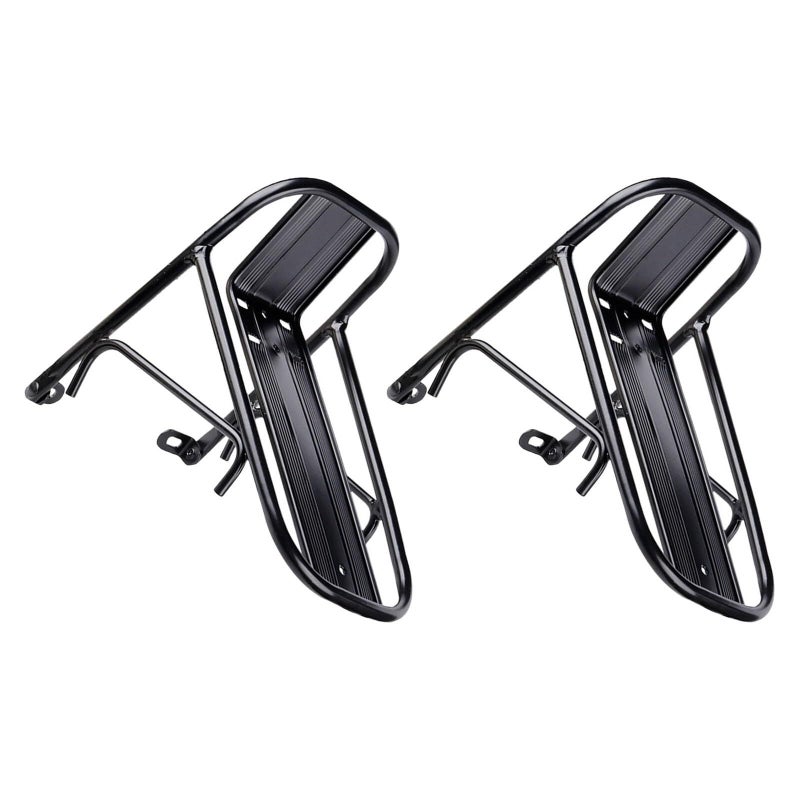 Heavy Duty Front Bicycle Cargo Rack Metal Carrier 11lb Capacity for Mountain Road Bike - Image 2