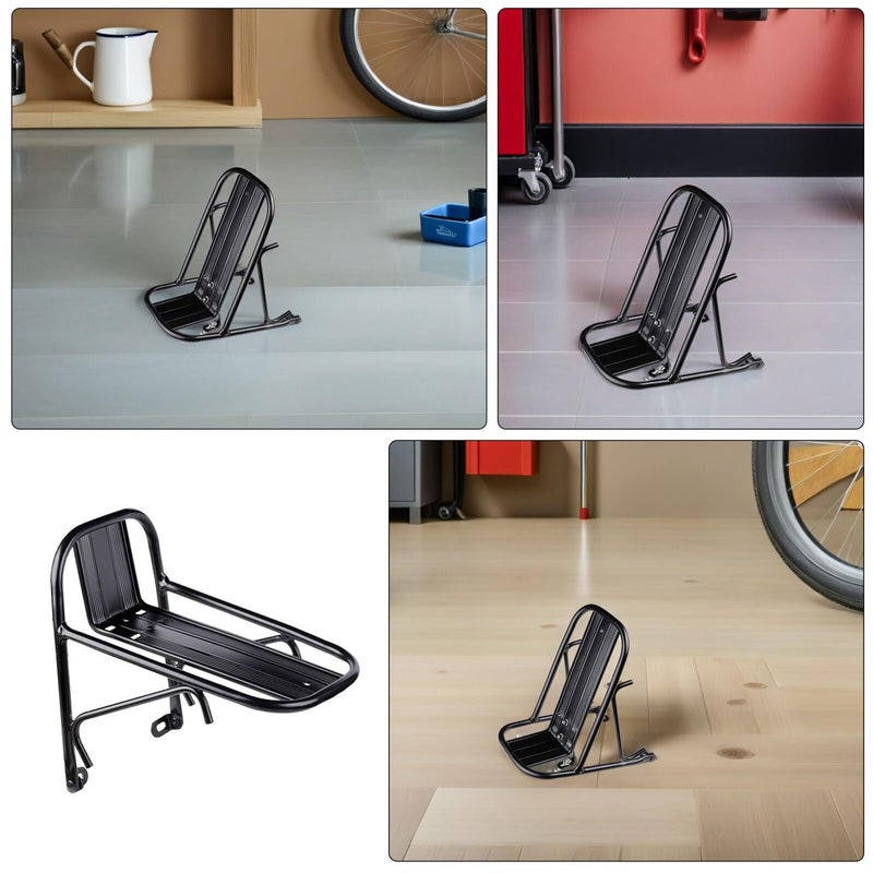 Heavy Duty Front Bicycle Cargo Rack Metal Carrier 11lb Capacity for Mountain Road Bike - Image 4