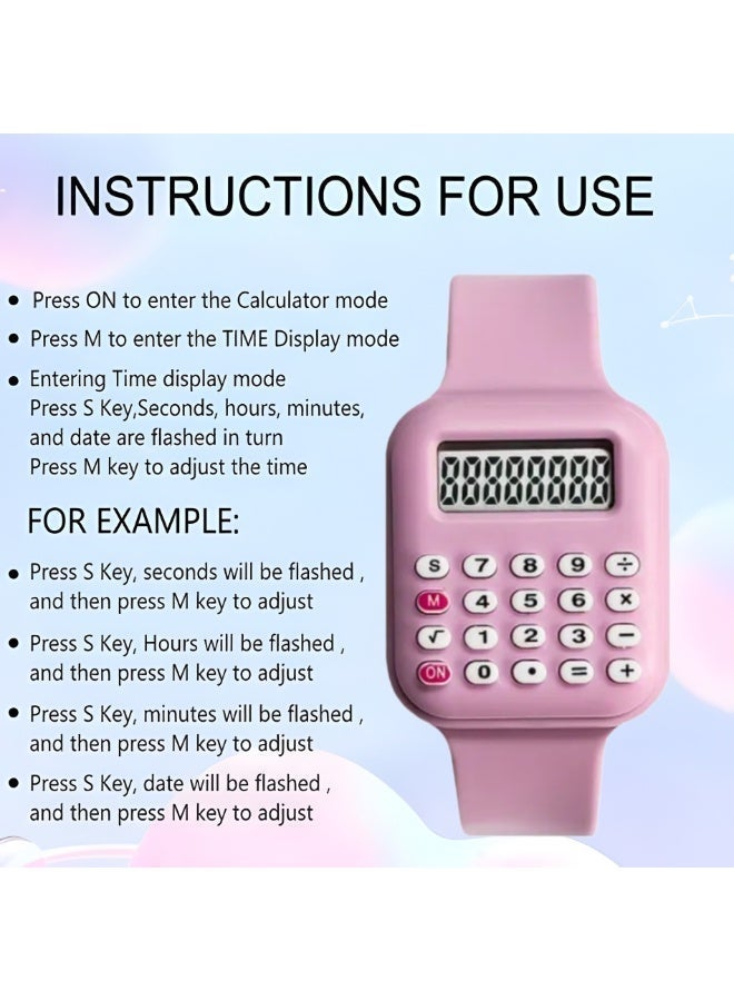 A Multifunctional Electronic Calculator Watch for Children with a Easy Design - Image 3