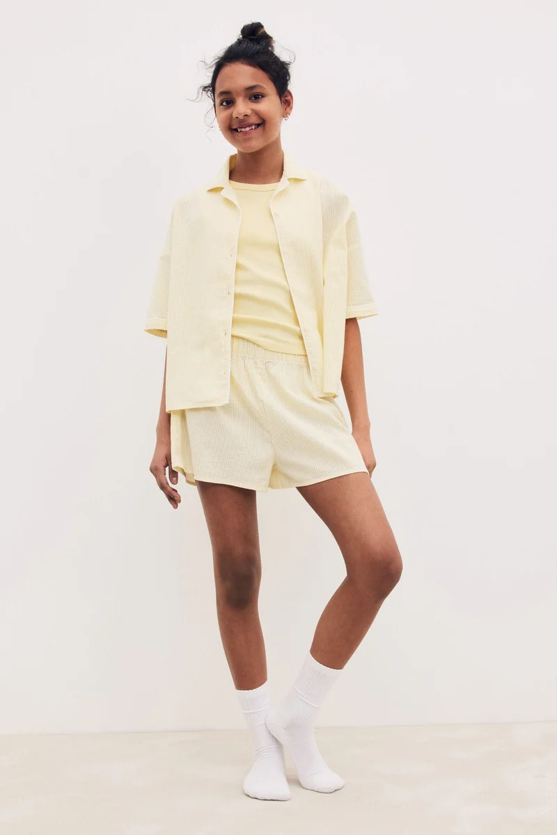 اتش اند ام بيجاما من نسيج قطن البوبلين