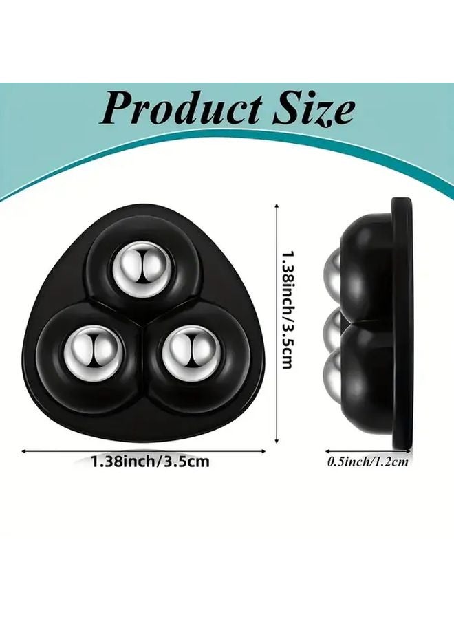 16 Pack Heavy Duty Self Adhesive Caster Wheels With Brakes 360 Swivel Rollers Black - Image 2