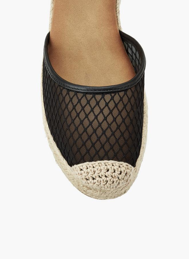 Peppermint Girls Mesh Ankle Strap Espadrille Shoes - Image 4