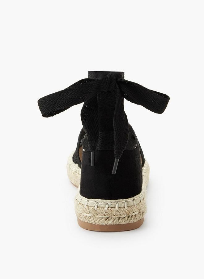 Peppermint Girls Mesh Ankle Strap Espadrille Shoes - Image 5