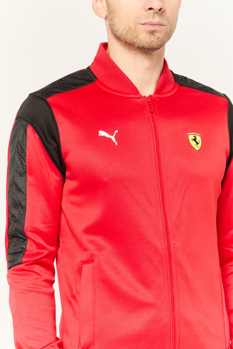 PUMA جاكيت رياضي للرجال بأكمام طويلة مناسب لسباق Mt7 في الهواء الطلق، أحمر - Image 3