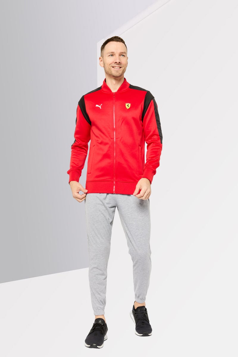 PUMA جاكيت رياضي للرجال بأكمام طويلة مناسب لسباق Mt7 في الهواء الطلق، أحمر - Image 2