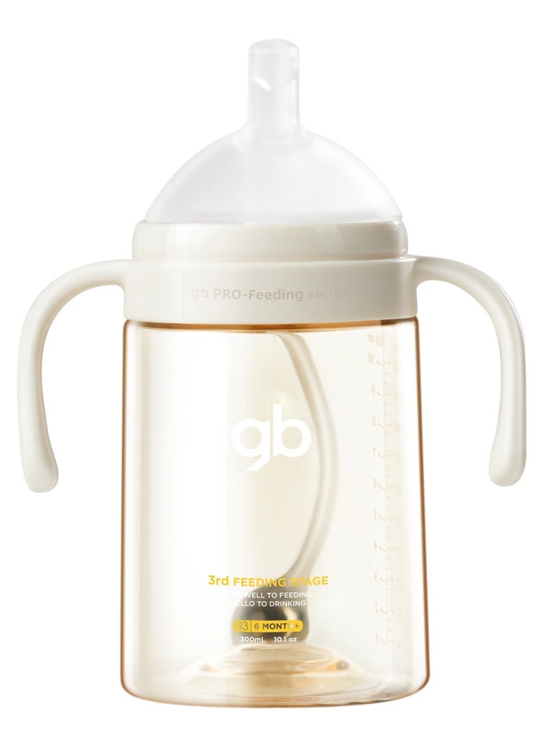 gb Feeding Series Baby Bottle (300ml) – PPSU BPA-Free, Anti-Colic, Soft Silicone, Ergonomic Handle, Easy to Clean, Ideal for 6 Months+ - Image 1