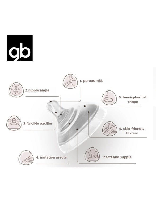 gb Feeding Series Baby Bottle (300ml) – PPSU BPA-Free, Anti-Colic, Soft Silicone, Ergonomic Handle, Easy to Clean, Ideal for 6 Months+ - Image 4