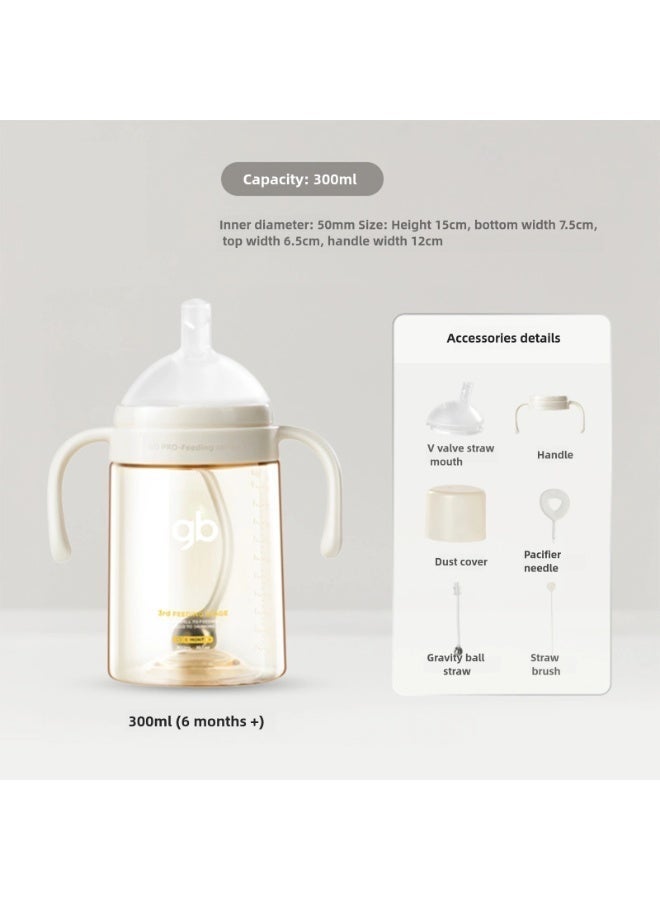 gb Feeding Series Baby Bottle (300ml) – PPSU BPA-Free, Anti-Colic, Soft Silicone, Ergonomic Handle, Easy to Clean, Ideal for 6 Months+ - Image 2