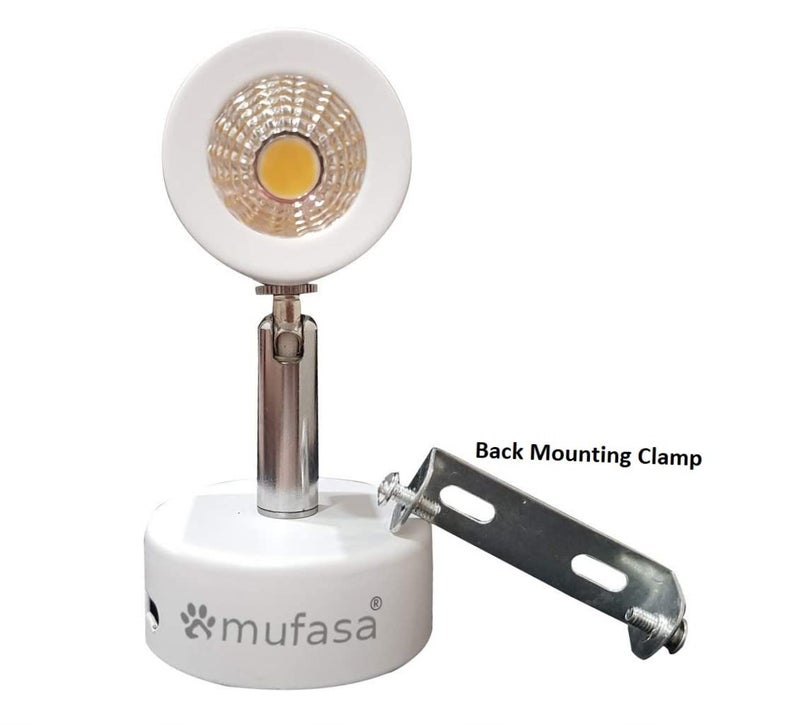 Mufasa 9 Watts White Body LED Spot Focus Wall Light 13Cm Height (Warm White, Aluminium Body) - Image 5