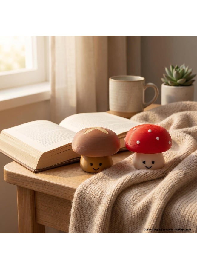 3D Printed Mushroom Fidget Toy, Stress Relief Clicker, Cute Desktop Decor - Image 4
