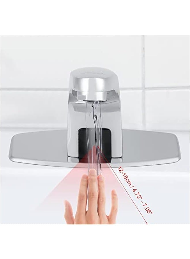 Automatic Infrared Sensor Faucet Chrome Finish Touchless Kitchen Bathroom Sink Water Tap Zinc Alloy Hands- Tap with Control Box - Image 2