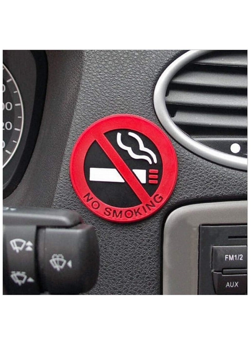 SOLDOUT 5 PCS No Smoking Warning Sign Decal Sticker for Car, Cab, Taxi (Pack of 5)  - Image 2