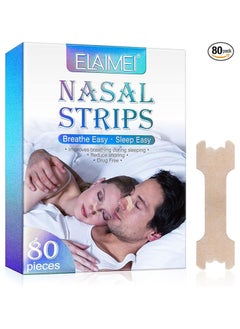 Nasal Strips 80 Pack, Nose Strips for Breathing, Relieve Nasal Congestion Due to Colds & Rhinitis, Make Your Nose Breathe Easier, Reduce Snoring, Improve Sleep, Snoring solution For Men and Women