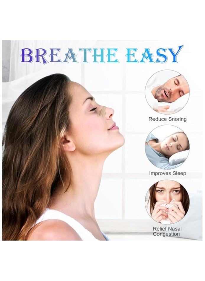 Elaimei Nasal Strips 80 Pack, Nose Strips for Breathing, Relieve Nasal Congestion Due to Colds & Rhinitis, Make Your Nose Breathe Easier, Reduce Snoring, Improve Sleep, Snoring solution For Men and Women  - Image 2