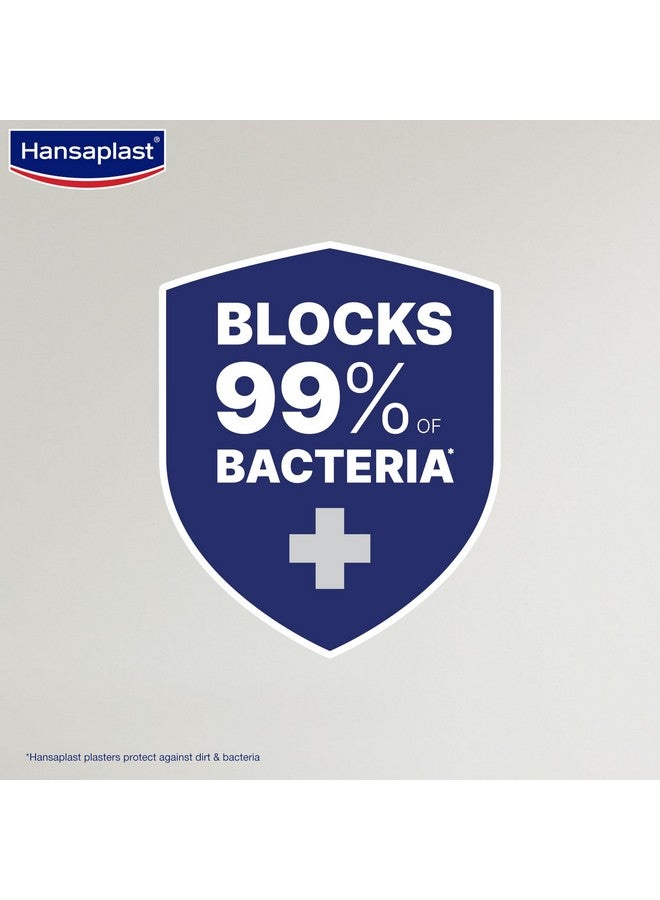 Hansaplast Antiseptic Plasters In Various Shapes & Sizes | Pack Of 50 Units | First Aid Kit | Breathable Fabric | Home Essential Kit | Antiseptic Wound Pad  - Image 3