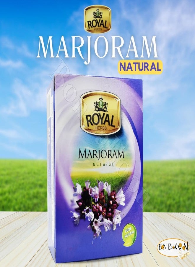 bonballoon Royal Tea Egyptian Marjoram Tea Bags Pure Natural Flavor Herbal Flower No Caffeine No Artificial Flavors No Additives Traditional Spice 48 Tea Bags - Image 2