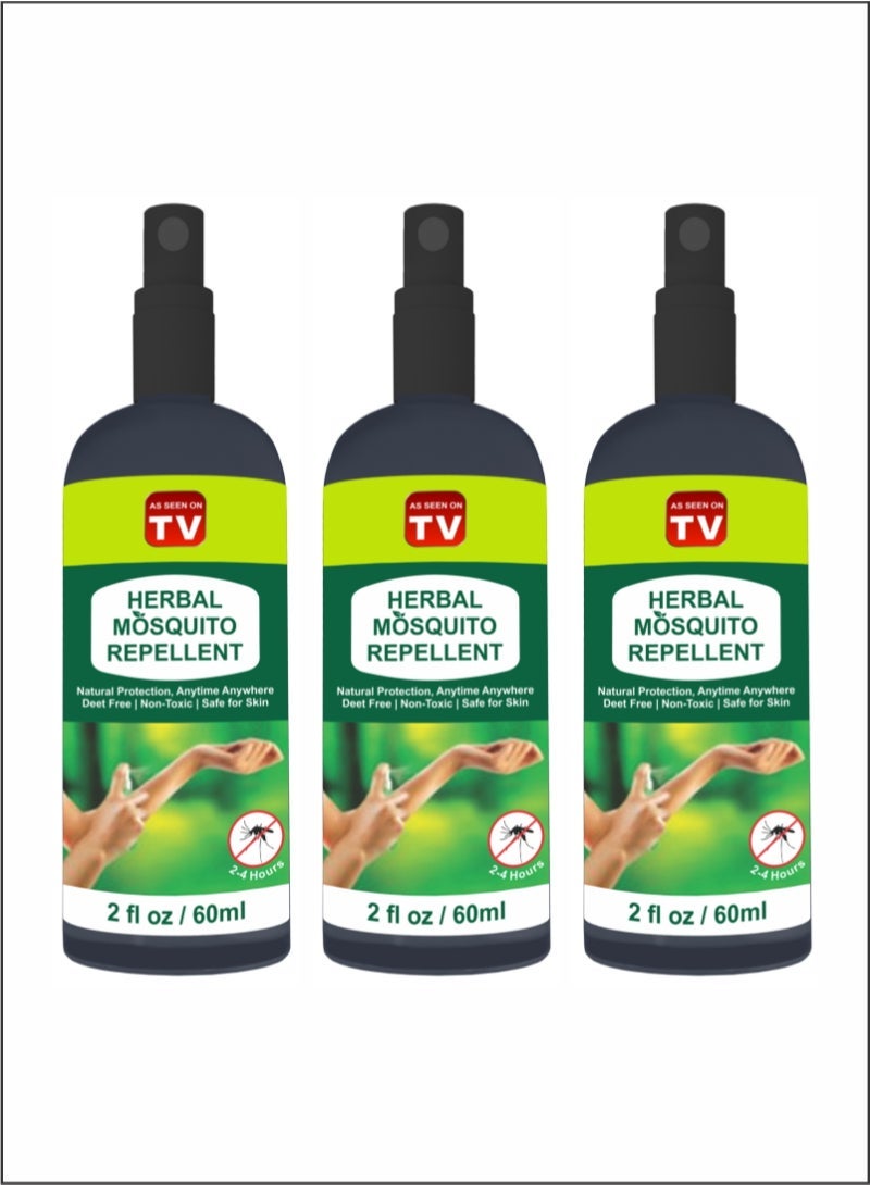 AS SEEN ON TV Safe and Effective Herbal Mosquito Repellents for the Whole Family (Pack of 3)