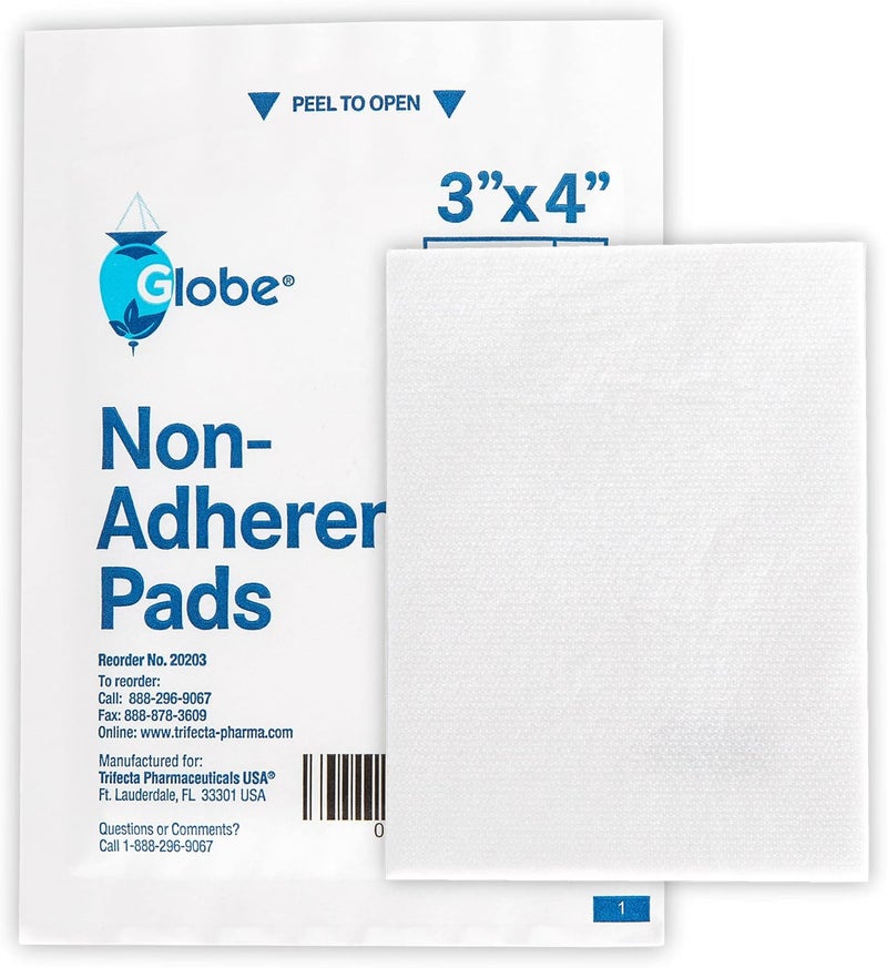 Globe Advanced Sterile NonAdherent Pads 100Pack 3 x 4 NonAdhesive Wound Dressing Highly Absorbent  NonStick Painless RemovalSwitch Individually Wrapped for Extra Protection 3 x 4 - Image 5