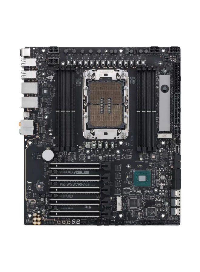 ASUS PRO WS W790-ACE Workstation Motherboard, Intel W790 LGA 4677, Supports Xeon W-3400/W-2400, 8x DDR5 ECC RDIMM up to 2TB, 5x PCIe 5.0 x16, 2x M.2, 4x SATA 6Gb/s, 10Gb + 2.5Gb LAN, CEB Form Factor | 90MB1C70-M0EAY0 - Image 3