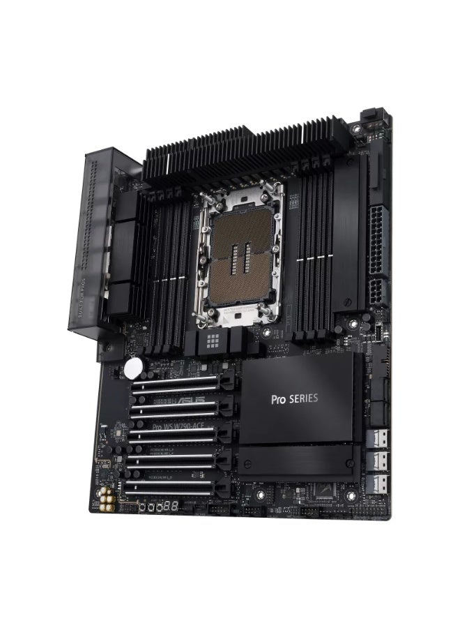 ASUS PRO WS W790-ACE Workstation Motherboard, Intel W790 LGA 4677, Supports Xeon W-3400/W-2400, 8x DDR5 ECC RDIMM up to 2TB, 5x PCIe 5.0 x16, 2x M.2, 4x SATA 6Gb/s, 10Gb + 2.5Gb LAN, CEB Form Factor | 90MB1C70-M0EAY0 - Image 1