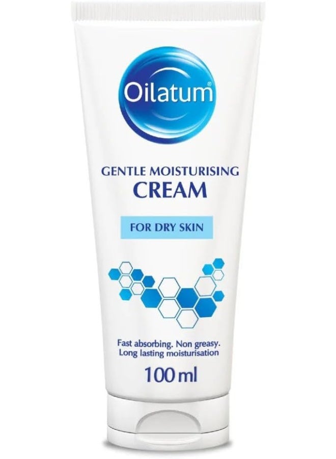 Oilatum Gentle Moisturising Cream | Fast Absorbing and Non Greasy | Long Lasting Moisturization | For Dry Skin | 100ml - Image 1
