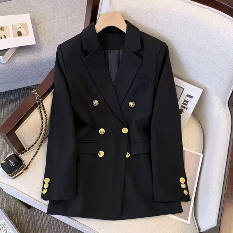 Suit Jacket Wide-Leg Pants Two-Piece Set Women'S Four-Season Casual Suit Fashion E-Commerce Jacket Coat Women - Image 1