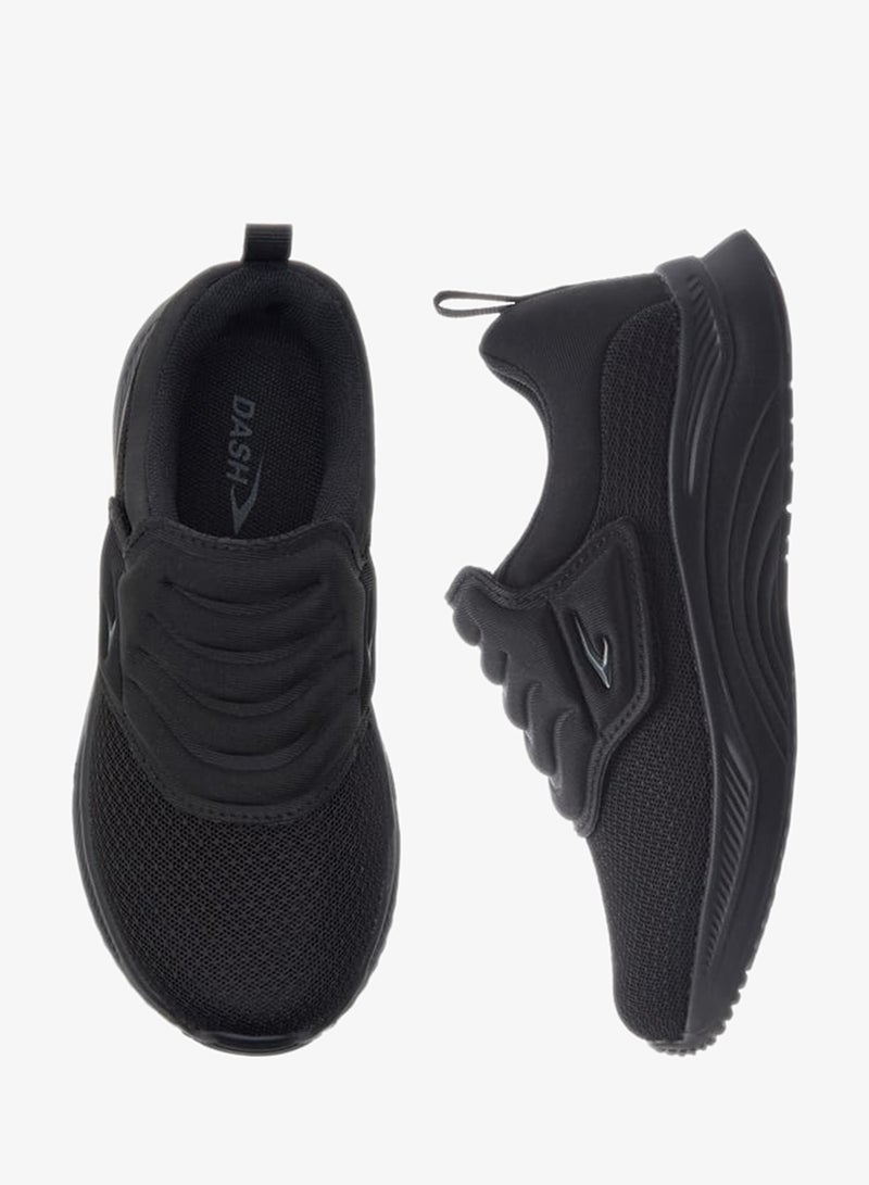 Dash Boys Textured Sneakers with Hook and Loop Closure - Image 3