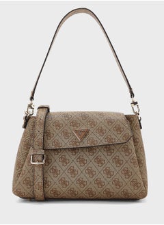 GUESS Logo Detail Sora Flap Over Satchels  - Image 1