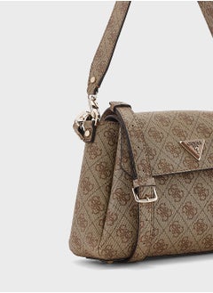 GUESS Logo Detail Sora Flap Over Satchels  - Image 3