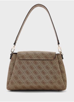 GUESS Logo Detail Sora Flap Over Satchels  - Image 2