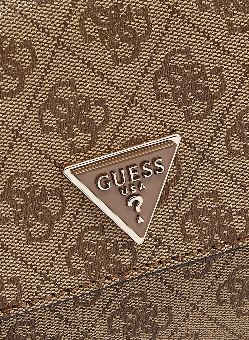جس Logo Detail Sora Flap Over Satchel